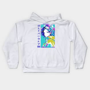 Japanese Anime and Manga Streetwear Geisha Girl Kids Hoodie